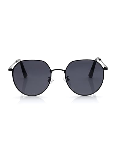 Image of Fastrack Tees Grey Round Sunglasses for unisex