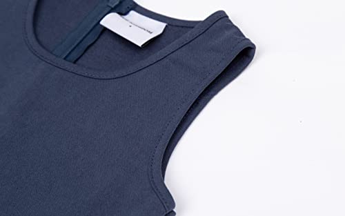 Mud Kingdom Little Girls School Uniform Dress Sleeveless Cute Bow Jumper3