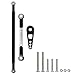 Vgoohobby Steering Linkage Servo Link Pull Rod Turnbuckle with Servo Arm Horn Compatible with MN Model MN86S MN86 MN86KS MN86K MN G500 1/12 RC Car (Black)