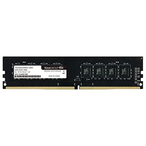 Memory DIMM 8GB PC21300 DDR4/TED48G2666C1901 TEAM Cover
