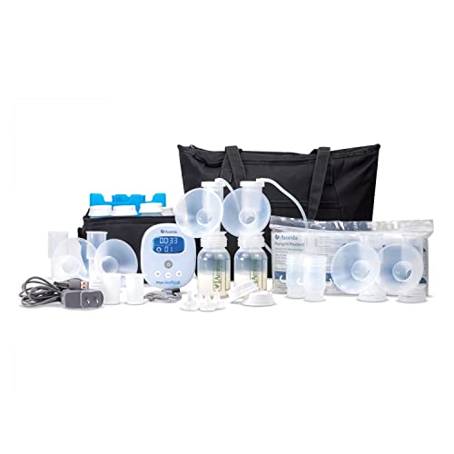Ameda MYA Joy Plus Electric Breast Pump + Breast Pump Bag & Breast Milk Cooler Bag | Rechargeable | Portable Breast Pump Hands Free | Hospital Grade | Includes HygieniKit & Ameda Pump Parts