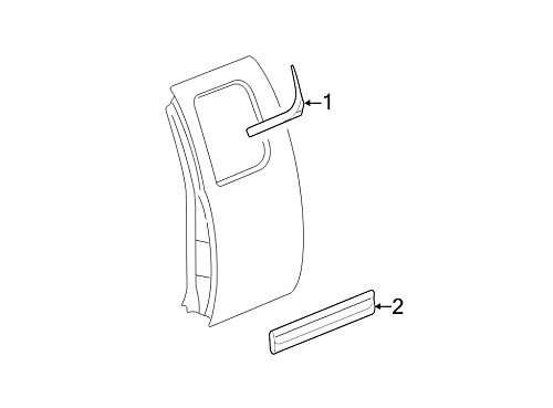 Gm Genuine 20817039 Door Molding, Rear #TOP10