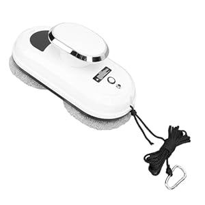 Fensterputzroboter, Automatischer Reinigungsroboter Fensterstaubsauger mit Intelligenter Bahnplanung 5600pa Saugleistung Ferngesteuerte Fensterwaschanlage für Innen (EU-Stecker