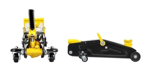 Gatos para coches Gato de piso de perfil bajo de 1,5/2 toneladas, Gato de piso de carreras hidráulico de hierro resistente, Gato hidráulico para automóvil gato taller(1.5 Tons Single Pump)