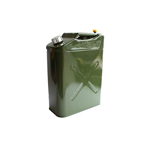 YIN YIN Portable fuel tank Portable fuel tank, 10L, 20L, 30L, 35L, 40L European thickened petrol cans, iron drums, spare fuel tanks, various vehicles and small vessels Fuel tank (Color : 20L)