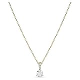 Lieferumfang: 1 x Swarovski Solitaire Anhänger, vergoldete Damenkette mit funkelnden Swarovski Kristallen als Anhänger, 38 cm lang, inklusive einer Swarovski Box