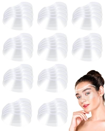 JUKOTA 50 Piezas Visera Cara Transparente Set, Visera Cara Transparente, Face Shield de Plástico, Gafas de Protección de Ducha, Parche de Protección Ocular para Peluquería, Maquillaje Permanente
