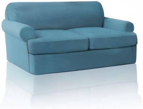 Miniatura 8 de PrinceDeco Funda para sofá biplaza con cojines en forma de T - 3 piezas de funda para sofá con 2 cojines con 2 fundas individuales en forma de T con