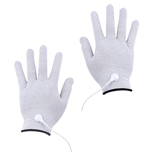 FRCOLOR 1 Par Guantes De Guantes De Masaje Portátiles Suministro De Masaje Guantes De Domésticos Guantes De Masaje Fibra De Plata
