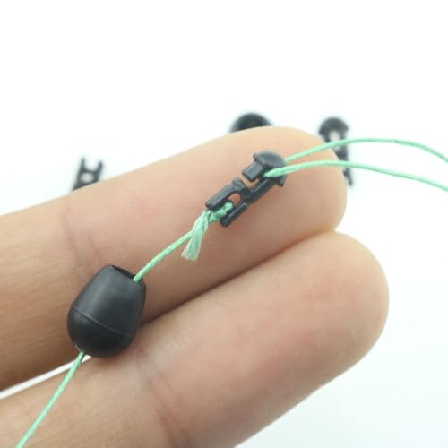 60 piezas de cuentas rápidas para pesca carpa miniatura 4