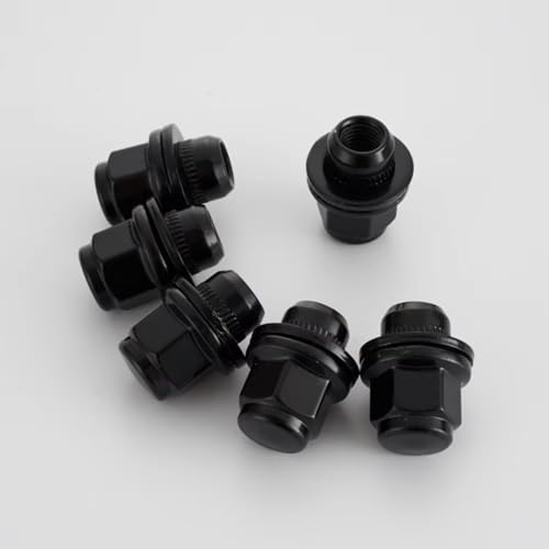 Tornillos de ruedas hexagonales de 21mm y 12x1.5 tornillería de alta sujeción negra