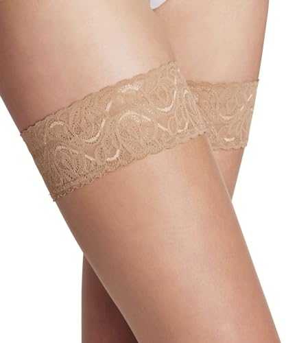 Image of FALKE Women's Shelina 12 Denier Ultra Sheer Thigh Highs, 1 Pair