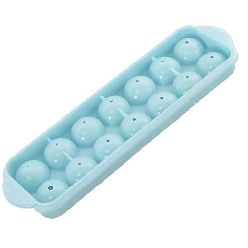 Molde para cubos de hielo esféricos de plástico azul miniatura 1