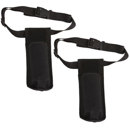 Pochette de ceinture pour massage et aromathérapie avec étui néoprène réglable noir x2