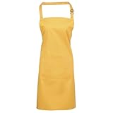 Lavar a 60º. Premier Fitness Premier Bip Apron Delantal de Chef, Amarillo (Sunflower 00), Talla única para Hombre