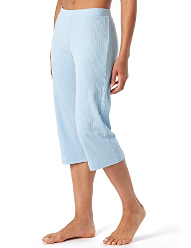 Schiesser Damen Schlafhose 3/4-lang Baumwolle Stretch...
