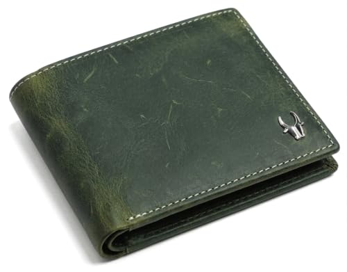Image of WildHorn Genuine Leather Wallet for Men | Slim Bifold Wallet with RFID Blocking | Multiple Card Slots & Coin Pocket | Premium Leather Mens Wallet