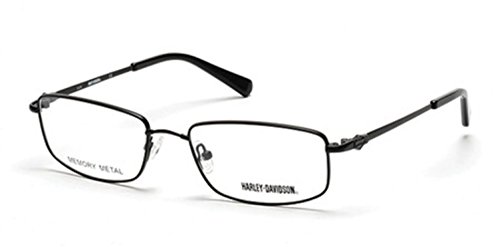 Harley Davidson Eyewear HD0760 Eyeglass Frames - Matte Black Frame, 55 mm Lens HD076055002