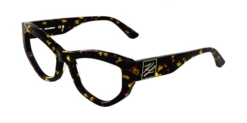 Lunettes de vue femme Karl Lagerfeld KL6211 monture écaille foncée grand nez ou fin