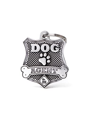 Médaille pour chien personnalisé en argent antique My Family Bronx