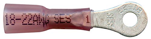 MonsterBolts - NSPA - Krimpa-Seal, Long Ring, 22-18 AWG, 6 Stud, 10 Pack