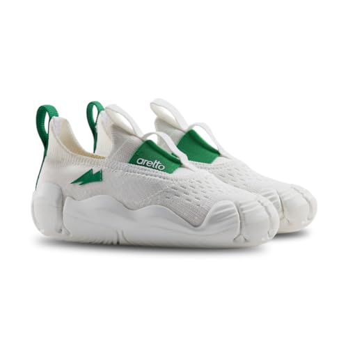Image of ARETTO Expanding White Kids Shoes for Growing Feet - Boys & Girls Footwear, Baby Girl Shoes, Sneakers for Boys, Baby Shoes & Comfortable Shoes for Kids | Age 1-9 Years