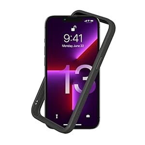 RhinoShield Bumper Case Compatible with [iPhone 13/13 Pro] | CrashGuard NX – Shock Absorbent Slim Design Protective Cover 3.5M / 11ft Drop Protection – Graphite