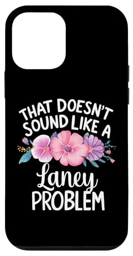 LANEY Personalized Cute Flower Girls LANEY Name スマホケース iPhone 12 mini 用