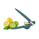 Chef'n FreshForce Lemon Squeezer Citrus Juicer, Handheld Manual Press with Dual-Gear Mechanism for Max Juice Extraction, Collard Green