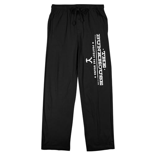Yellowstone The Bunkhouse Adult Black Sleep Pajama Pants