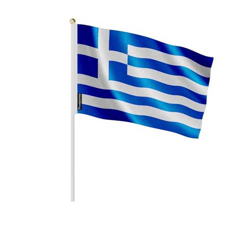 Drapeau Grèce 30x45cm lot de 100 mini pavillons grecs en tissu
