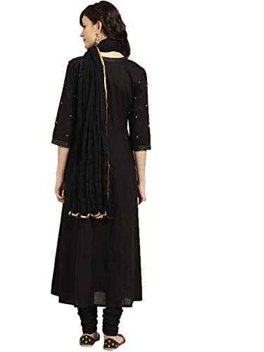 Image of Jaipur Kurti Women's Cotton Anarkali Salwar Suit Set