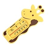 EXQUIMEUBLE Badethermometer Cartoonform Gelb Sicheres Wasserspielzeug für Babybadewanne Präzise Temperaturmessung Geeignet für Spa Indoor bad und Aquarien Lustiges Badespielzeug für
