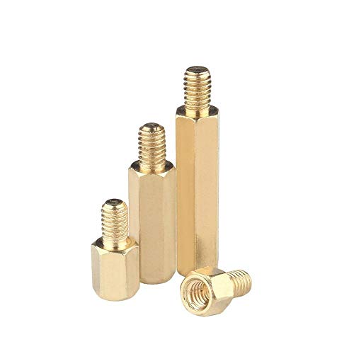 Columna de cobre hexagonal M3 para aislamiento y cableado de placas electronicas