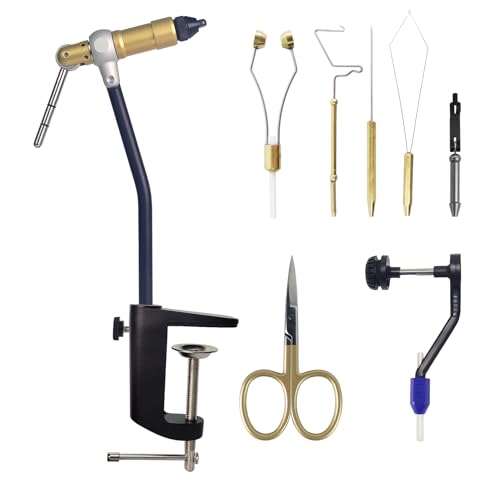 EUPHENG Aventik QuickGrip Travel Fly Tying Vise – Lightweight Rotary Vise Perfect for Beginner