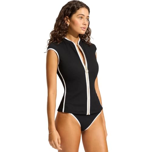 Rashguard Seafolly avec zip pour éviter les coups de soleil - 4