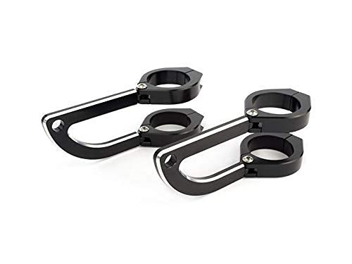 Alchemy Parts Faro Staffe con Forcella Pinze 48-49mm per Moto Trike CNC Alluminio - Alta Qualità