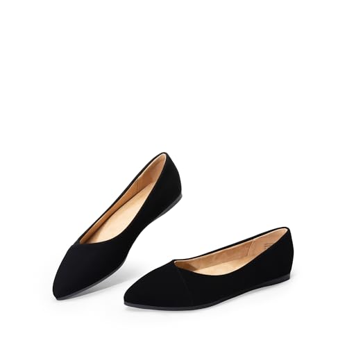 DREAM PAIRS Women's Pointed Toe Ballet Flats Dress Flats Comfort Dressy Flats Shoes4