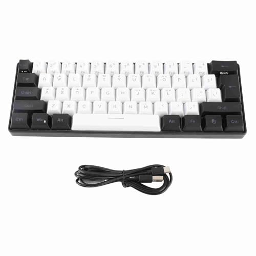 Clavier de jeu rétroéclairé RVB compact 60% blanc noir Irfora - 6