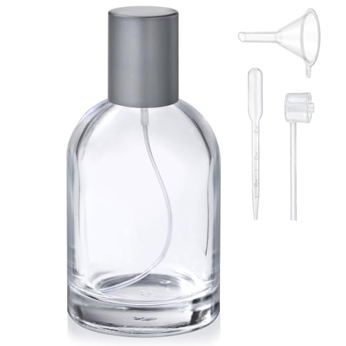 Botella de spray para perfume de vidrio 50 ml miniatura 1