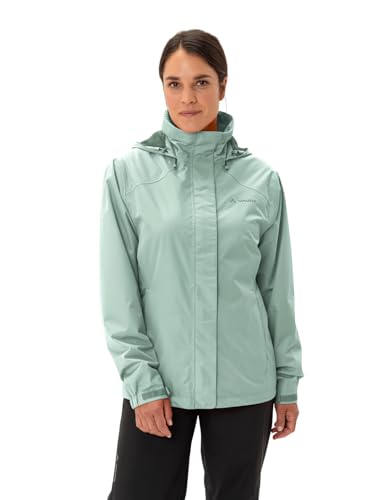 VAUDE Damen Freizeit und Regenjacke Escape Bike Light, wasser- und winddicht, atmungsaktiv, dusty fern, 40