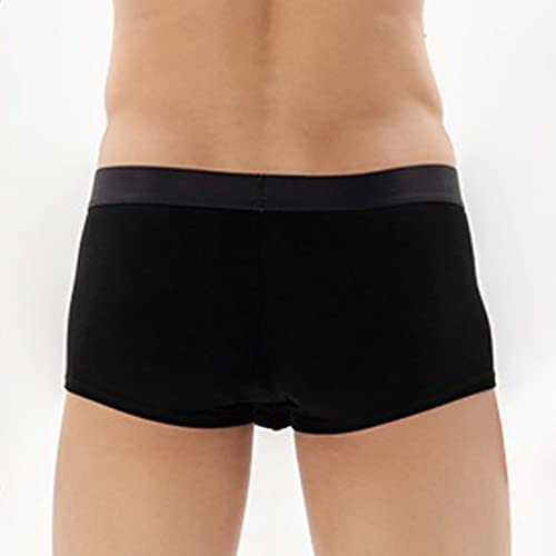 Bragas juveniles para hombre tipo bóxer transpirables con diseño militar negro talla L 5
