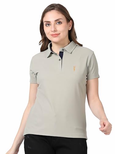 Image of STELLERS Women's Premium Polo T-Shirt, Regular Fit | Odour Resistant | Wrinkle Free | Quick Dry | Stretchable | Lightweight | Breathable | Sustainable | Anti-Static | Feather Touch Feel