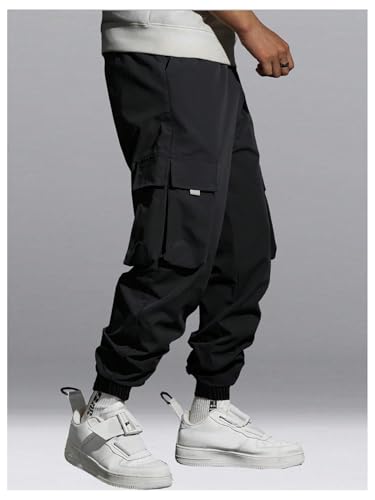 GORGLITTER Boy's Cargo Pants Elastic Waist Hiking Pants Lightweight Joggers with Pockets2