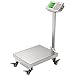 DICOINA Plataforma electrónica de Peso de báscula Plegable Pantalla LCD de Alta definición Piso Digital para Paquete de envío de Equipaje Computación Tienda Postal Pesaje (300 kg)