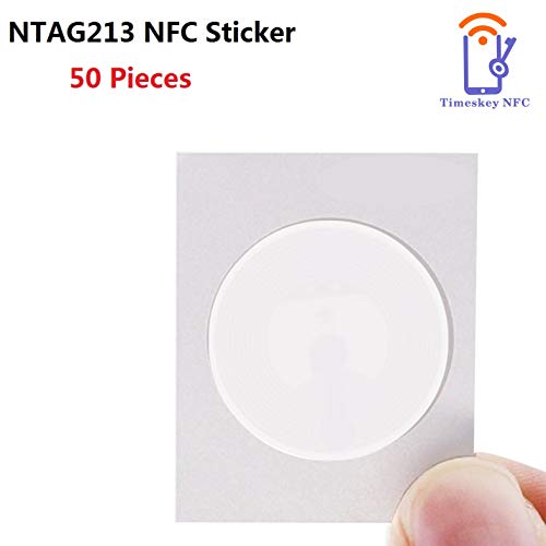 Buy 50pcs TimesKey NFC Tag Ntag213 25mm NFC Stickers NFC Chips Sticker Programmable NFC 213 Tags