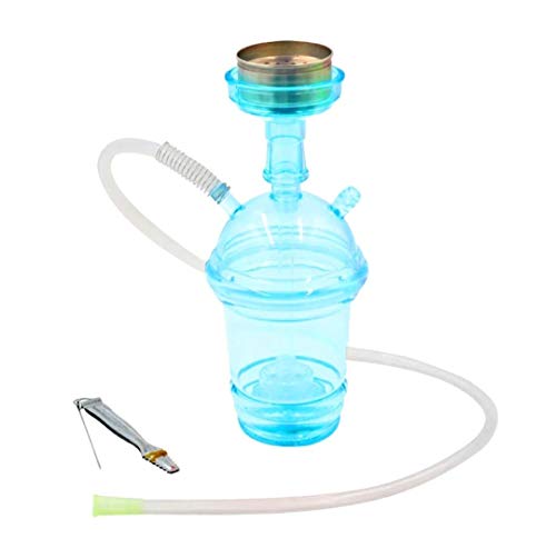 Portable Hookah Cup Set with LED Light and Shisha Accessories. Acrylic Material, Smoking