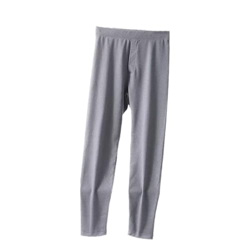 Pantalones de capa base para hombre, parte inferior térmica delgada y alta, leggings clásicos gruesos, cómodos, cálidos, informales, color sólido, capa base, suave, transpirable, parte inferior