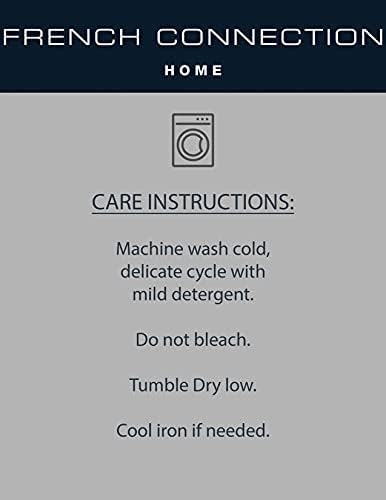 Miniatura 7 de French Connection - Cortina para ventana, juego de 2 paneles, semi transparente, decoración moderna del hogar, cortinas para sala de estar, comedor,