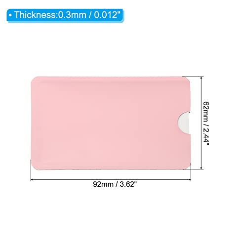 patikil rfid blocking sleeves 10 pcs aluminum identity theft prevention credit cards secure protector holder sleeves for nfc purse pink